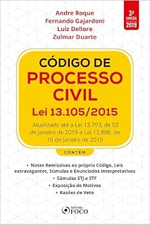 Livro Código de Processo Civil Lei 13.105/2015 - 3. ed. - 2019.