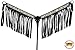 HILASON Western Horse Breast Collar Tack American Leather Black Fringes Handthumb 4