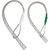 Metal Cable Puller Socks Cable Puller Wire Grip Cable Pipe Conduit Puller Wire Grips Net Cover Accessory White+Green