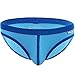 FEESHOW Men's Soft Bikini Briefs Bulge Pouch Underwear Low Rise Swimming Shorts