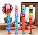 OVERMAL Colorful Wooden Trumpet Buglet Hooter Bugle Educational Toy Gift For Kids