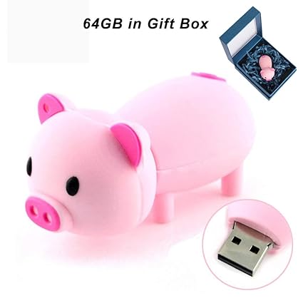 Amazon Com Cute Usb Flash Drive 64gb Aretop Usb2 0 Cute Pink Pig - cute usb flash drive 64gb aretop usb2 0 cute pink pig shape usb memory