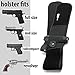 JesitaGear Belly Band Holster for Concealed Carry, IWB Holster, Adjustable Neoprene Waist Hand Gun Holster for Men and Women Fits Ruger LCP, Glock 17,19, 42, 43, Sig Sauer, M&P Shield