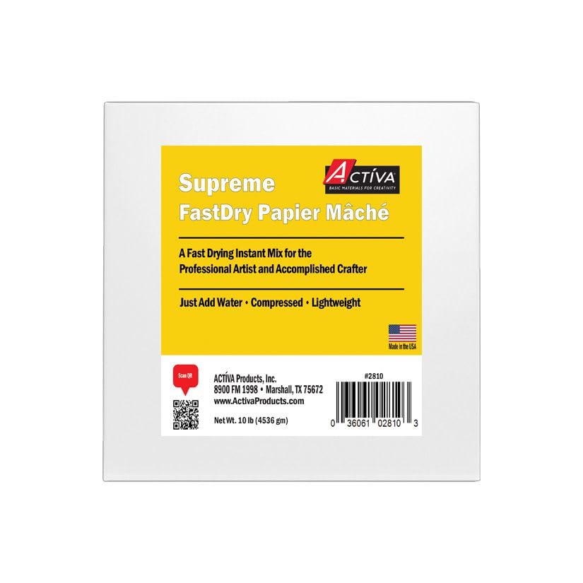 ACTIVA Supreme FastDry Papier Mache – A Fast Drying, Premium Quality Instant Mi…