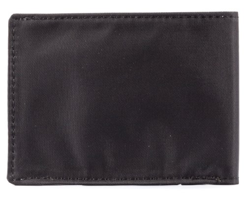 Big Skinny Men's Compact Sports Bi-Fold Slim Wallet, Holds Up to 20 Cards, Black