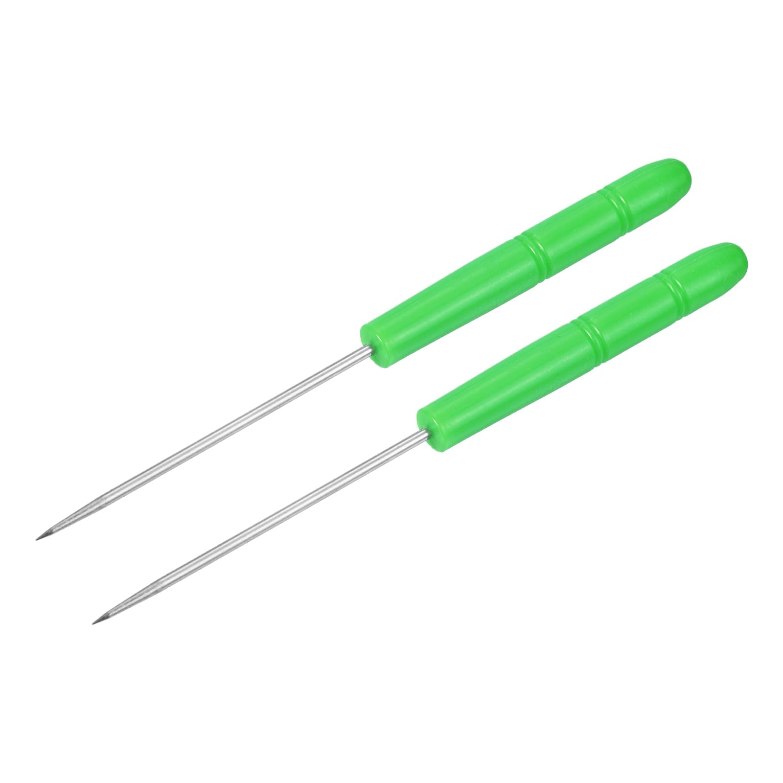 M METERXITY 2 Pack Badminton Racket Stringing Awl - Guide the String Through the Racquet Eyelets, Apply to Badminton Tennis Racket (Green)