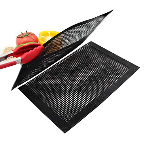 Bluedrop Non Stick Mesh Bag For Grill PTFE Toaster Oven Bags Barbecue Pockets Sheets Pack of 2 - Thumbnail 5