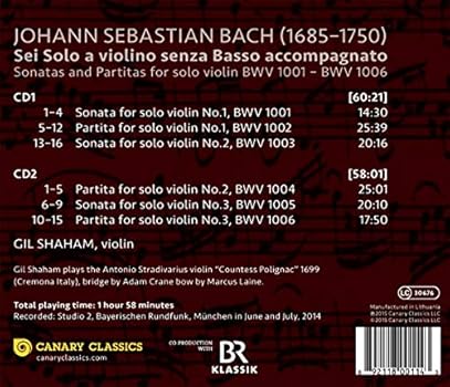 Bach Johann Sebastian Js Bach Solo Sonatas Partitas Amazon Com Music
