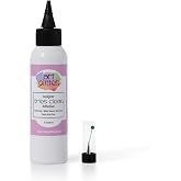 Art Institute Glitter Designer Dries Clear Glue, 4oz with Metal Tip &amp; Pin | Ultra fine steel nozzle, Precision flow for intricate projects, Quick drying bond, Still allows time to adjust materials