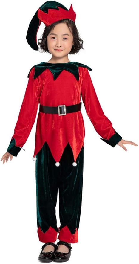 Amazon Co Jp クリスマス コスプレ 妖精 精霊 親子 お揃い コスチューム ペアルック メンズ レディース キッズ 可愛い 衣装 帽子 秋冬 もこもこ 暖かい パーティー イベント 学園祭 文化祭 演劇 仮装 忘年会 演出服 大人用 緑 赤 子供セット Xl