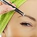 Equinox Professional Tweezers Set - 2 Pack of Slant-Tip and Pointed-Tip Tweezers - Stainless Steel Tweezers Great for Plucking Eyebrows, Nose Hairs, and Facial Hair