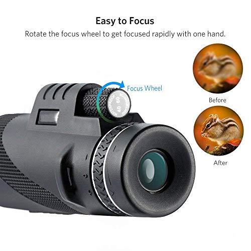 Monocular Telescopes,40x60 Waterproof Monocular Compact Scope for