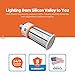 60W LED Corn Light Bulb, 250W Equivalent, Large Mogul E39 Base, 8115 Lumens, 5000K, IP64 Waterproof Outdoor Indoor Area Lighting, Replacement for Metal Halide HID, CFL, HPS