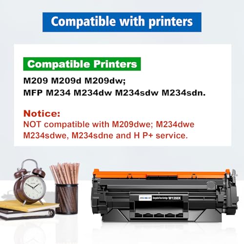 135X W1350X ( 135A W1350A ) Toner Cartridge [with Chip] High Yield 2400 Pages Compatible for HP LaserJet M207dw M209 M209d M209dw M234 M234d M234dw M234sdw M234sdn M235sdw printers