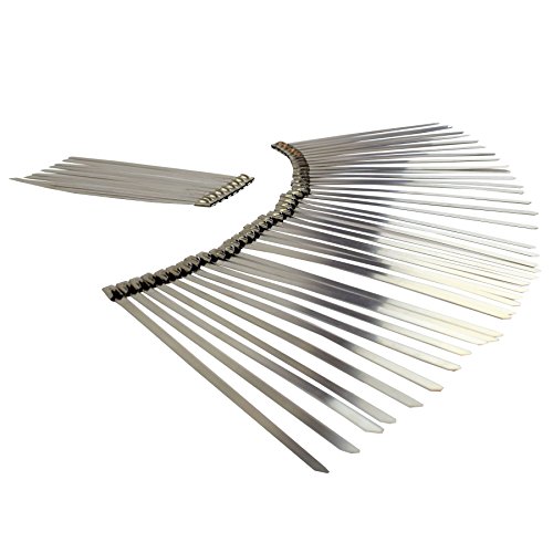 50pc Stainless Steel Metal Cable Ties Zip Ties 150mm x 4.6mm Bergen