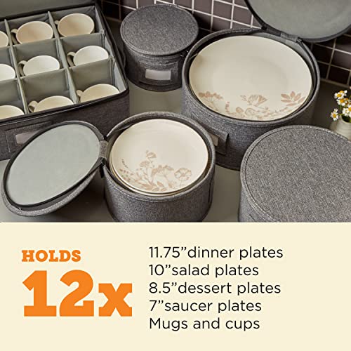 China Storage Set, Hard Shell and Stackable, for Dinnerware Storage and