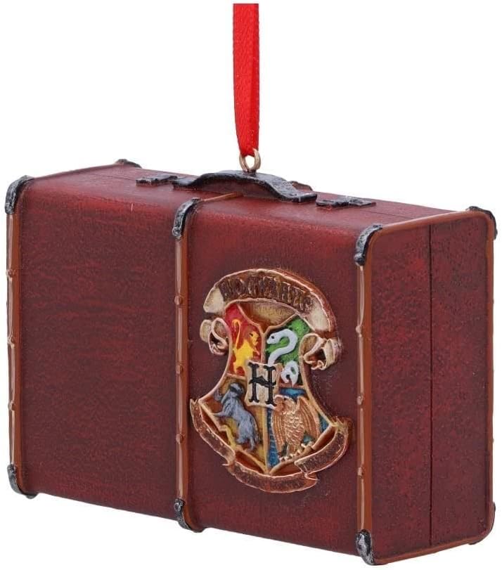 Nemesis Now Official Harry Potter Hogwarts Suitcase Trunk Ornament Brown