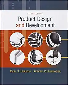 Image of the book Product Design and Development which speaks about the product design process.