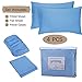HOMEIDEAS 4 Piece Bed Sheets Set (Queen, Sky Blue), 1800 Bedding Soft Brushed Microfiber Luxury Sheets, Deep Pockets, Easy Care, Wrinkle & Fade Free
