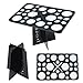 ESARORA Makeup Brush Dryer Rack, 28 Holes Makeup Brush Air Drying Organizer Folding Collapsible Air Drying Tower Brush Dryer (STYLE 1)