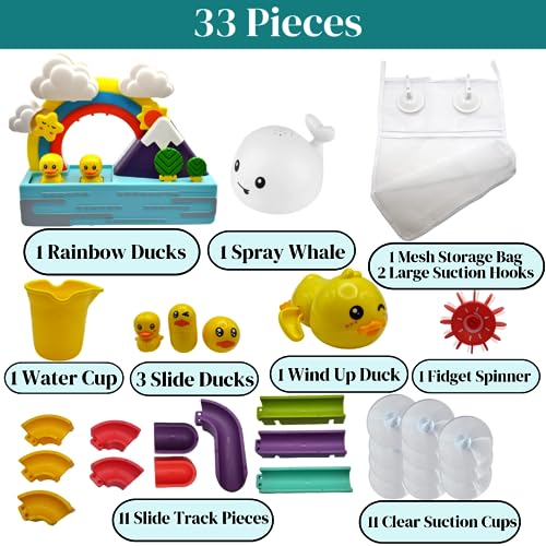 Smiley Sprout Interactive Musical Light Up Bath Toy Set, Whale Spray