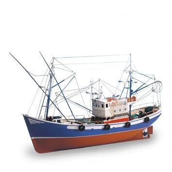 Holz-Modell des Fischerboot Carmen II