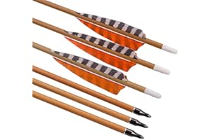 ELONG OUTDOOR Elong 30" Archery Carbon Arrows Wood Camo Shaft Spine 600/700 Recurve Bows Turkey Feather Arrow
