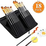 Shuttle Art Artist Paint Brush Set,18 Pcs Different