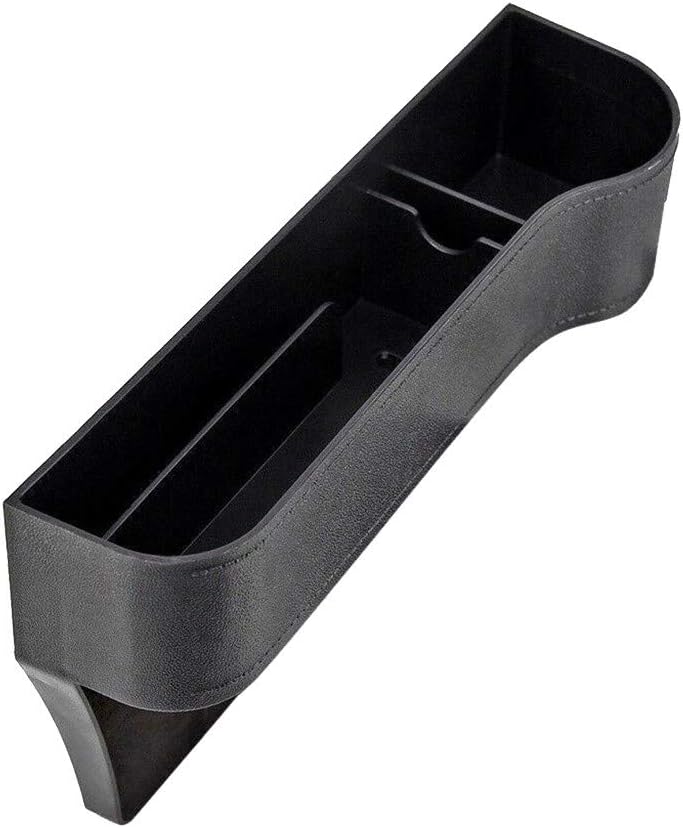 Todaytop 2 Pack Car Seat Gap Storage Box Cup Holder Mobile Phone Holder Multifunctional Auto Accessories Premium PU Leather Seat Catcher Gap Filler Car Organizer Compartment for Snacks, Electronics