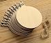 10pcs Wooden Round Bauble Hanging Christmas Tree Blank Decorations Gift Tag Shapes