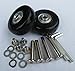 Eric_Leon 1 Set of Luggage Suitcase Replacement Wheels with ABEC 608z Bearings, Packaged with Our own Designed Bag Logo (50 X 18 (mm))