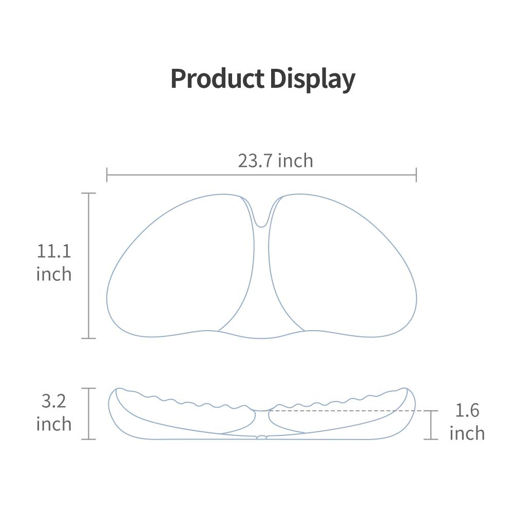 RESTCLOUD Lumbar Support Pillow for Sleeping Lower Back Support Pillow