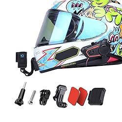 Lupholue Motorcycle Helmet Chin Mount with Curved