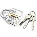 MICG A-bloy Cutaway Lock Transparent Training Skill Professional Visible Practice Padlocks Lock Pick for Locksmith