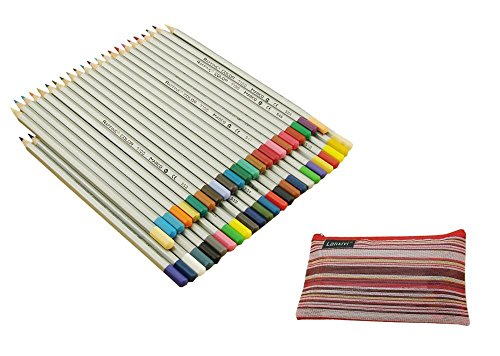 Lanxivi 48 Marco Colored Pencils with Pen Pouch Set/Color Professional Art Drawing Pencils for Artist Sketch Drawing Oil Base Drawing