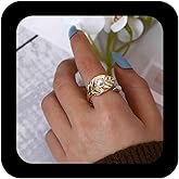 Xduargs Boho Leaf Ring Leaf Wrap Ring Leaves Statement Rings Leaves Wrap Open Thumb Rings for Women