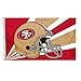 Fremont Die NFL San Francisco 49ers 3' x 5' Flag with Grommets, 3 x 5-Foot, Helmet