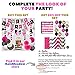 Hot Pink and Black Birthday Decorations for Women, Hot Pink and Black Party Decorations - Happy Birthday Banner Garland, Paper Decor, Balloons, Cake Topper, Sash and More
