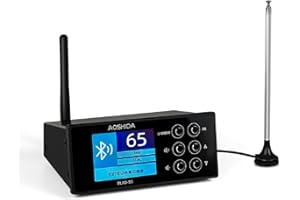 AOSHIDA BLAD-S5 HiFi Bluetooth Receiver, FM Radio Receiver, ES9038 CS8406 Chip DAC, FM/Bluetooth to RCA/Coaxial/Optical Desktop Digital to Analog Converter