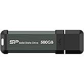 Silicon Power 500GB MS70 USB 3.2 Gen 2 Portable External SSD with Type C Adapter