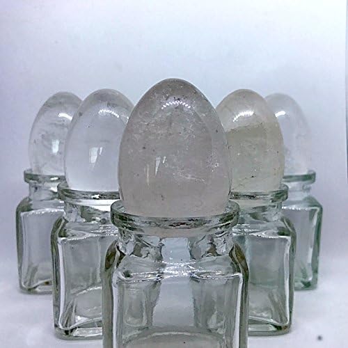 Medium & Large, drilled CLEAR QUARTZ Crystal Pelvic Floor Yoni Egg Ball with Certificate of Authenticity
