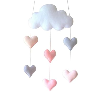 Vosarea Cloud And Raindrop Nursery Ceiling Mobile Crib Mobile