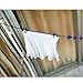 Travel Elastic Clothesline Yazer Portable Windproof Laundry Line with Adjustable Anti-Skid 12 Pcs Clothespin for Outdoor and Indoor (Blue)