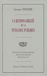 La  responsabilité de la puissance publique