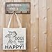 Dogs Make Me Happy Tote Bag - by Pet Studio Art
