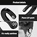 Leegoal Bluetooth Headphones Non Ear Plug, 2018 New True Wireless Earbuds Noise Cancelling Handsfree Headset with Microphone for for iPhone and Android Smart Phones (Yellow)
