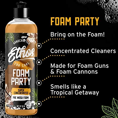 Ethos Foam Party Concentrated pH Neutral Car Wash Soap Snow Foam