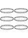 Mudder 6 Pieces Tattoo Choker Necklace Stretch Gothic Tattoo Henna Elastic Choker Necklace Set(Black)