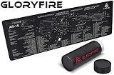 GLORYFIRE Gun Cleaning Mat Gun Mat Double Thickness Cleaning Mat Sized 12"x36" inches for Handgun Shotgun Rifle Cleaning