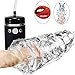 Male Masturbator Cup Masturbation for Men Super Strong Power Suck Vibrating Oral Electric Pump Lnabni 3D Realistic Silicone Stamina Enhancement Training Sex Toys